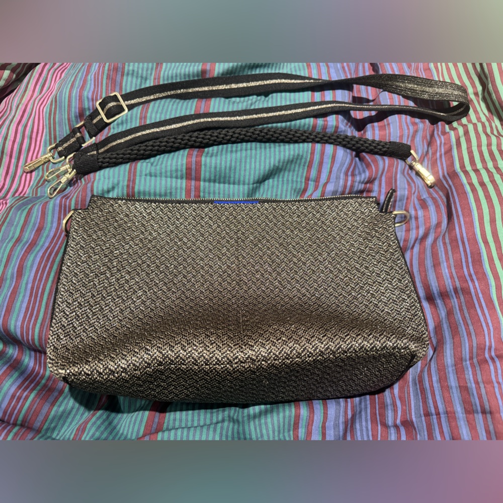 Rothy’s Daily Crossbody Sparkle Herringbone